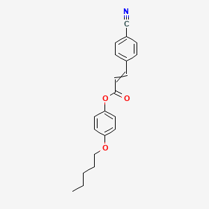 4-(Pentyloxy)phenyl 3-(4-cyanophenyl)prop-2-enoate