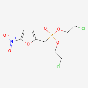 Bis(2-chloroethyl) [(5-nitrofuran-2-yl)methyl]phosphonate