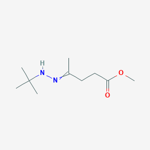 Methyl 4-(2-tert-butylhydrazinylidene)pentanoate