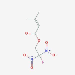 2-Fluoro-2,2-dinitroethyl 3-methylbut-2-enoate