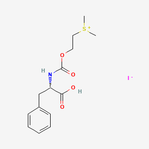 N-{[2-(Dimethylsulfaniumyl)ethoxy]carbonyl}-L-phenylalanine iodide