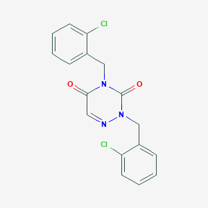 2,4-Bis[(2-chlorophenyl)methyl]-1,2,4-triazine-3,5(2H,4H)-dione