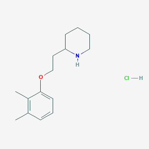 molecular formula C15H24ClNO B1456319 2-[2-(2,3-Dimethylphenoxy)ethyl]piperidine hydrochloride CAS No. 1220031-78-6