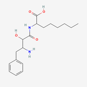 2-(3-Amino-2-hydroxy-4-phenylbutanamido)octanoic acid