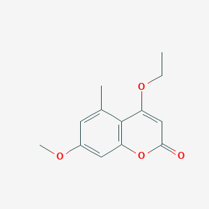 4-Ethoxy-7-methoxy-5-methyl-2H-1-benzopyran-2-one