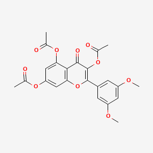 2-(3,5-Dimethoxyphenyl)-4-oxo-4H-1-benzopyran-3,5,7-triyl triacetate