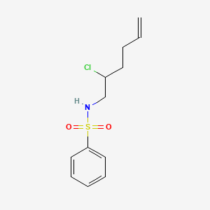 N-(2-Chlorohex-5-EN-1-YL)benzenesulfonamide