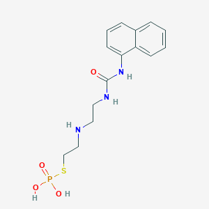 S-{2-[(2-{[(Naphthalen-1-yl)carbamoyl]amino}ethyl)amino]ethyl} dihydrogen phosphorothioate