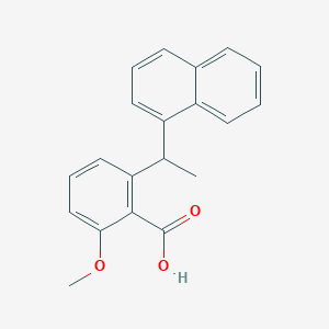 2-Methoxy-6-[1-(naphthalen-1-yl)ethyl]benzoic acid