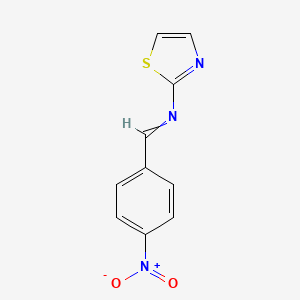 2-Thiazolamine, N-[(4-nitrophenyl)methylene]-