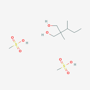 2-Butan-2-yl-2-methylpropane-1,3-diol;methanesulfonic acid