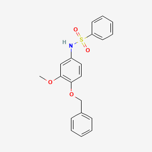 N-[4-(Benzyloxy)-3-methoxyphenyl]benzenesulfonamide