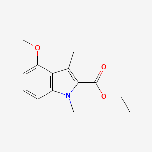 1H-Indole-2-carboxylic acid, 4-methoxy-1,3-dimethyl-, ethyl ester