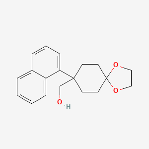 [8-(Naphthalen-1-yl)-1,4-dioxaspiro[4.5]decan-8-yl]methanol