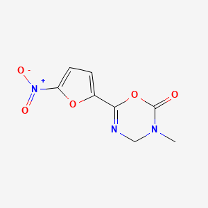 3-Methyl-6-(5-nitrofuran-2-yl)-3,4-dihydro-2H-1,3,5-oxadiazin-2-one