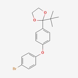 2-[4-(4-Bromophenoxy)phenyl]-2-tert-butyl-1,3-dioxolane