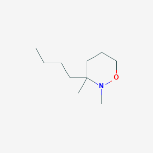 2H-1,2-Oxazine, 3-butyltetrahydro-2,3-dimethyl-