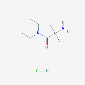 molecular formula C8H19ClN2O B1456341 2-Amino-N,N-diethyl-2-methylpropanamide hydrochloride CAS No. 65853-90-9