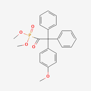 Dimethyl [(4-methoxyphenyl)(diphenyl)acetyl]phosphonate