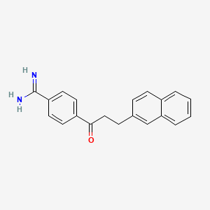 Benzenecarboximidamide, 4-[3-(2-naphthalenyl)-1-oxopropyl]-