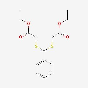 Diethyl 2,2'-[(phenylmethylene)disulfanediyl]diacetate