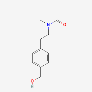 N-{2-[4-(Hydroxymethyl)phenyl]ethyl}-N-methylacetamide