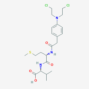 N-({4-[Bis(2-chloroethyl)amino]phenyl}acetyl)-L-methionyl-D-valine