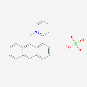 1-[(10-Methylanthracen-9-YL)methyl]pyridin-1-ium perchlorate