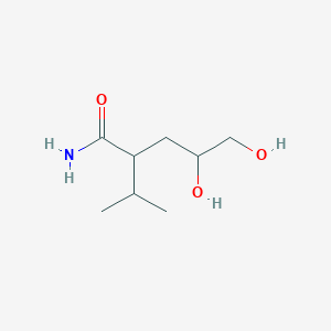 4,5-Dihydroxy-2-propan-2-ylpentanamide