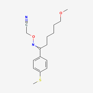 [({6-Methoxy-1-[4-(methylsulfanyl)phenyl]hexylidene}amino)oxy]acetonitrile