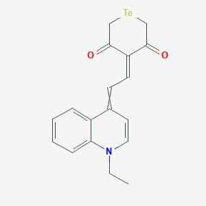 4-[2-(1-Ethylquinolin-4(1H)-ylidene)ethylidene]tellurane-3,5-dione