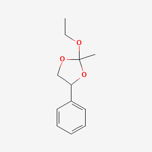 2-Ethoxy-2-methyl-4-phenyl-1,3-dioxolane