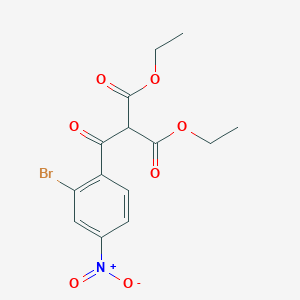 molecular formula C14H14BrNO7 B1456365 Diethyl 2-(2-bromo-4-nitrobenzoyl)malonate CAS No. 1329166-67-7