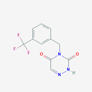 4-{[3-(Trifluoromethyl)phenyl]methyl}-1,2,4-triazine-3,5(2H,4H)-dione