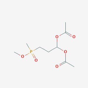 3-[Methoxy(methyl)phosphoryl]propane-1,1-diyl diacetate