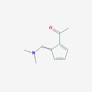 1-{5-[(Dimethylamino)methylidene]cyclopenta-1,3-dien-1-yl}ethan-1-one