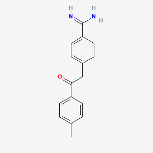 4-[2-(4-Methylphenyl)-2-oxoethyl]benzene-1-carboximidamide