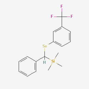 Trimethyl(phenyl{[3-(trifluoromethyl)phenyl]selanyl}methyl)silane