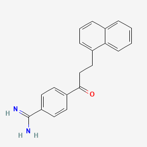 Benzenecarboximidamide, 4-[3-(1-naphthalenyl)-1-oxopropyl]-