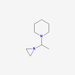 1-[1-(Aziridin-1-yl)ethyl]piperidine