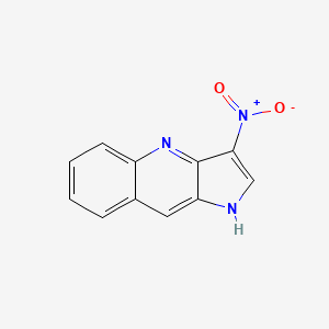 1H-Pyrrolo[3,2-b]quinoline, 3-nitro-