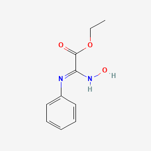 Acetic acid, (hydroxyamino)(phenylimino)-, ethyl ester