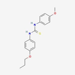 N-(4-Methoxyphenyl)-N'-(4-propoxyphenyl)thiourea