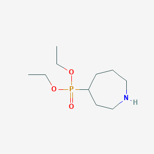 molecular formula C10H22NO3P B14563797 Diethyl azepan-4-ylphosphonate CAS No. 61921-67-3