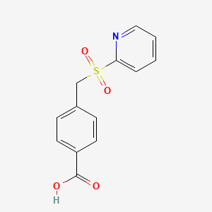 molecular formula C13H11NO4S B1456380 4-((Pyridin-2-ylsulfonyl)methyl)benzoic acid CAS No. 1190947-34-2