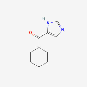 molecular formula C10H14N2O B14563829 Cyclohexyl(1H-imidazol-5-yl)methanone CAS No. 61985-29-3