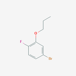 molecular formula C9H10BrFO B1456385 4-溴-1-氟-2-丙氧基苯 CAS No. 1062618-87-4