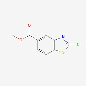 molecular formula C9H6ClNO2S B1456386 Methyl 2-chlorobenzo[D]thiazole-5-carboxylate CAS No. 90225-03-9
