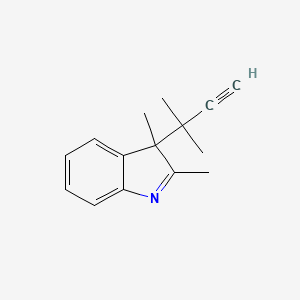 3H-Indole, 3-(1,1-dimethyl-2-propynyl)-2,3-dimethyl-