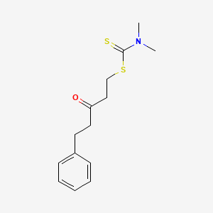 3-Oxo-5-phenylpentyl dimethylcarbamodithioate